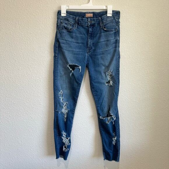 Mother Women's Size 30 High Waisted Looker Ankle Jeans in Lure me In Wash Boho - Picture 1 of 14